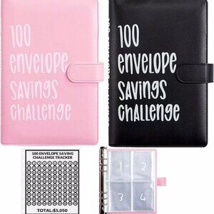 100 Envelope Savings Challenge Binder $5050  money saving‎ Cash Budget set of 2